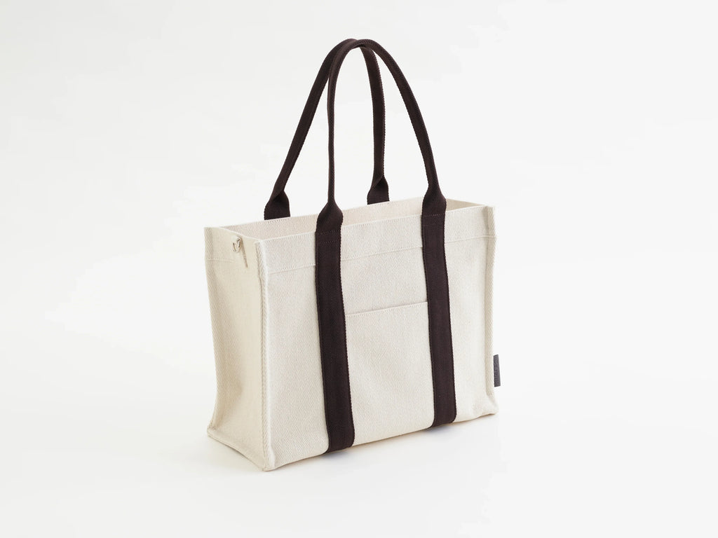Canvas Tote Bag with black handles, bebefit.eu, Canvas Tote Bag product, neutral backdrop