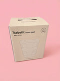 Bebefit Inner pad product box on pink background, 100% cotton, bebefit.eu