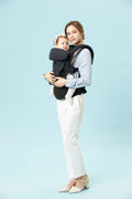 Mother carrying baby in ergonomic baby carrier, bebefit.eu, Premium Ergonomic Baby Carrier